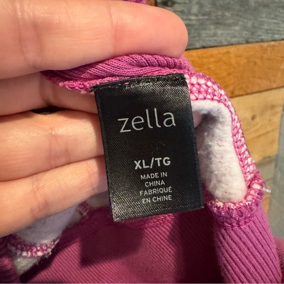 Zella Moon Dust Hooded Zip Front Jacket Hoodie Pink/Purple, L - Picture 9 of 13